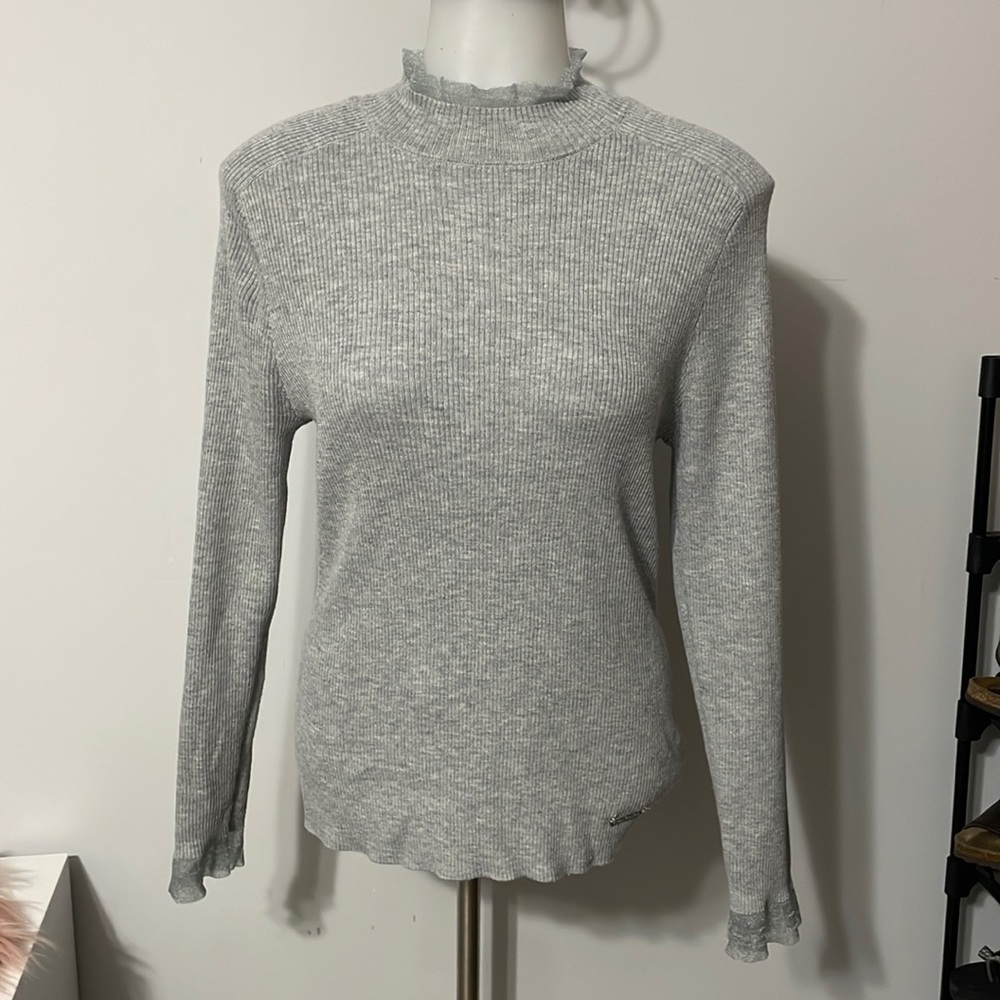 Anne Klein Basic Sweatshirt Gray Sizes M - image 1